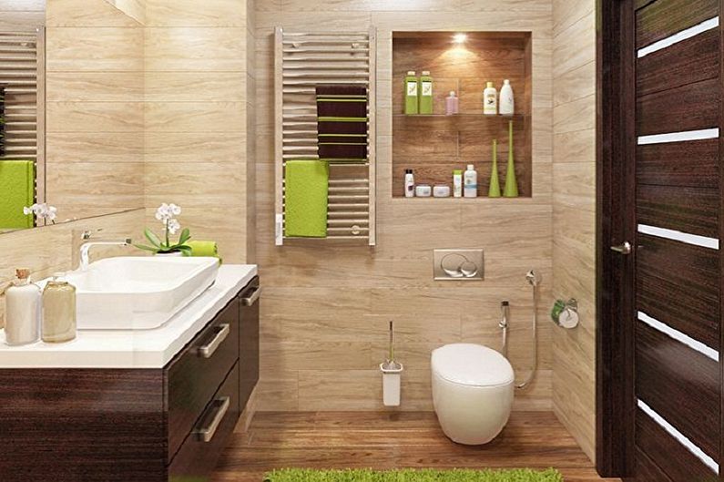 70+ idées de décoration murale de toilettes (photos)