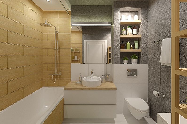 Bathroom design 6 sq.m. (85 photos)